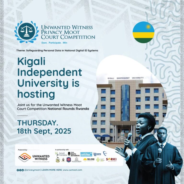 UNWANTED WITNESS MOOT COURT COMPETITION HOSTED BY KIGALI INDEPENDENT UNIVERSITY