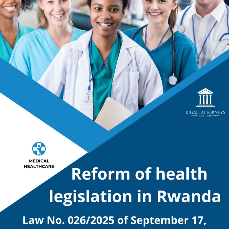 Reform of health legislation in Rwanda : Law No. 026/2025 of September 17, 2025, on the regulation of health care services